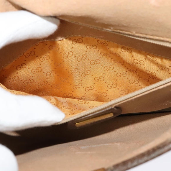 GUCCI GG Supreme Shoulder Bag PVC Beige Gold 004 106 0146 Auth ep9270