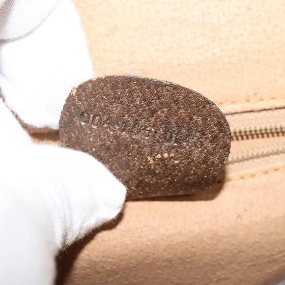 GUCCI GG Supreme Shoulder Bag PVC Beige Gold 004 106 0146 Auth ep9270