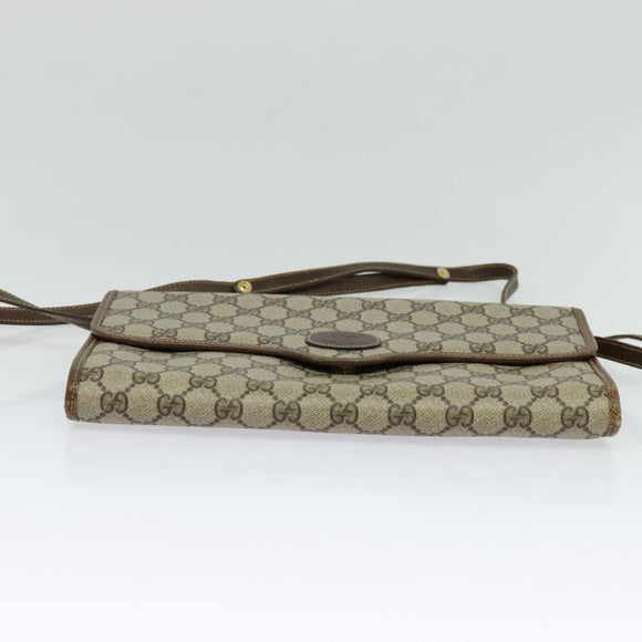 GUCCI GG Supreme Shoulder Bag PVC Beige Gold 004 106 0146 Auth ep9270