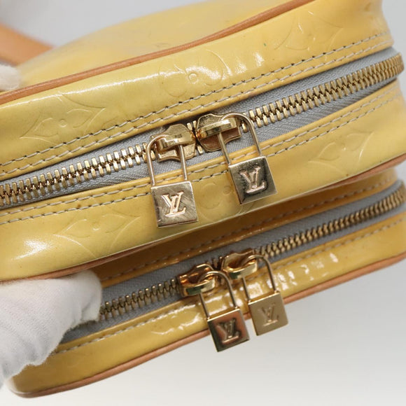 LOUIS VUITTON Monogram Vernis Wooster Shoulder Bag Gris M91036 LV Auth ep9271