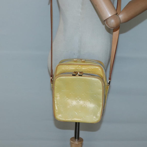 LOUIS VUITTON Monogram Vernis Wooster Shoulder Bag Gris M91036 LV Auth ep9271