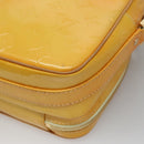LOUIS VUITTON Monogram Vernis Wooster Bag Lime Yellow M91075 LV Auth ep9296-15