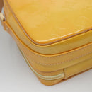 LOUIS VUITTON Monogram Vernis Wooster Bag Lime Yellow M91075 LV Auth ep9296-13
