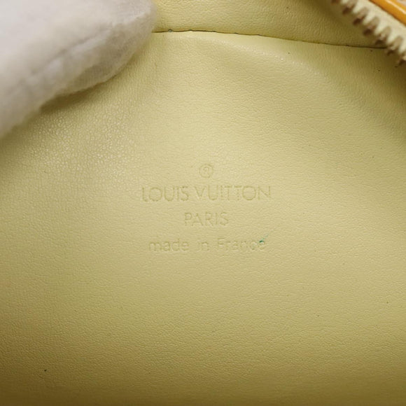 LOUIS VUITTON Monogram Vernis Wooster Bag Lime Yellow M91075 LV Auth ep9296