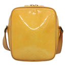 LOUIS VUITTON Monogram Vernis Wooster Bag Lime Yellow M91075 LV Auth ep9296-2