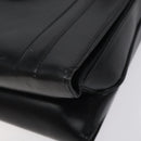 GUCCI Hand Bag Leather Black Gold Auth ep9297-8