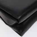 GUCCI Hand Bag Leather Black Gold Auth ep9297-17