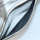 PRADA Tote Bag Leather White Silver Auth ep9305-24