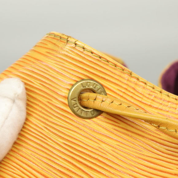 LOUIS VUITTON Epi Petit Noe Shoulder Bag Yellow M44109 LV Auth ep9306