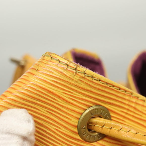 LOUIS VUITTON Epi Petit Noe Shoulder Bag Yellow M44109 LV Auth ep9306