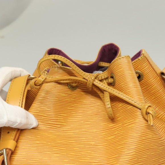 LOUIS VUITTON Epi Petit Noe Shoulder Bag Yellow M44109 LV Auth ep9306