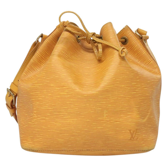 LOUIS VUITTON Epi Petit Noe Shoulder Bag Yellow M44109 LV Auth ep9306