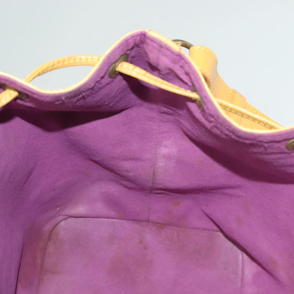 LOUIS VUITTON Epi Petit Noe Shoulder Bag Yellow M44109 LV Auth ep9306