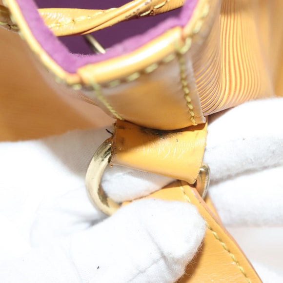 LOUIS VUITTON Epi Petit Noe Shoulder Bag Yellow M44109 LV Auth ep9306