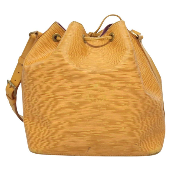 LOUIS VUITTON Epi Petit Noe Shoulder Bag Yellow M44109 LV Auth ep9306
