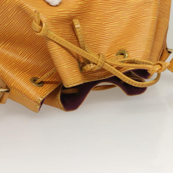 LOUIS VUITTON Epi Petit Noe Shoulder Bag Yellow M44109 LV Auth ep9306