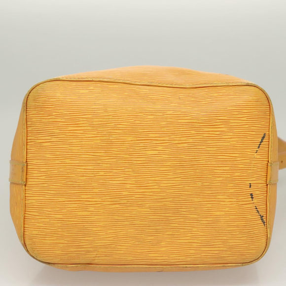 LOUIS VUITTON Epi Petit Noe Shoulder Bag Yellow M44109 LV Auth ep9306