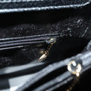 GUCCI Bamboo Hand Bag Leather Black Gold 002 0260 Auth ep9314-20