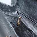 GUCCI Bamboo Hand Bag Leather Black Gold 002 1186 0259 Auth ep9321-18