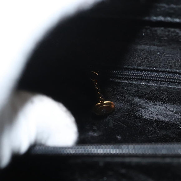 GUCCI Bamboo Hand Bag Leather Black Gold 002 1186 0259 Auth ep9321