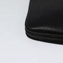 GUCCI Web Sherry Line Shoulder Bag Leather Black Gold Auth ep9327-16