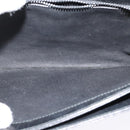 GUCCI Web Sherry Line Shoulder Bag Leather Black Gold Auth ep9327-10