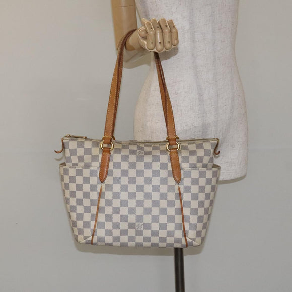 LOUIS VUITTON Damier Azur Totally PM Tote Bag N51261 LV Auth ep9329