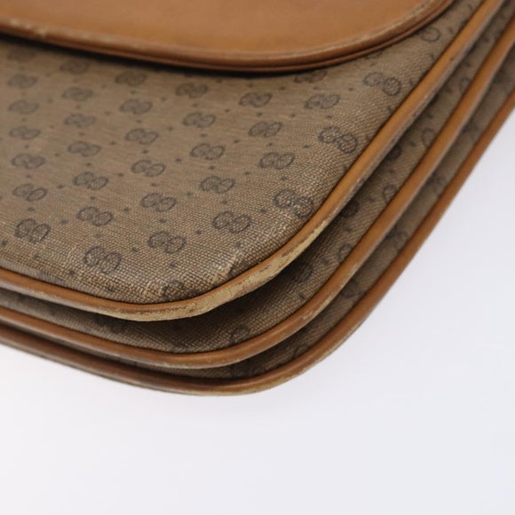 GUCCI Micro GG Supreme Shoulder Bag PVC Beige Gold 004 106 0024 Auth ep9330