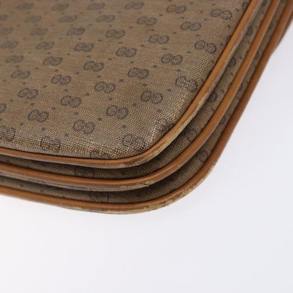 GUCCI Micro GG Supreme Shoulder Bag PVC Beige Gold 004 106 0024 Auth ep9330