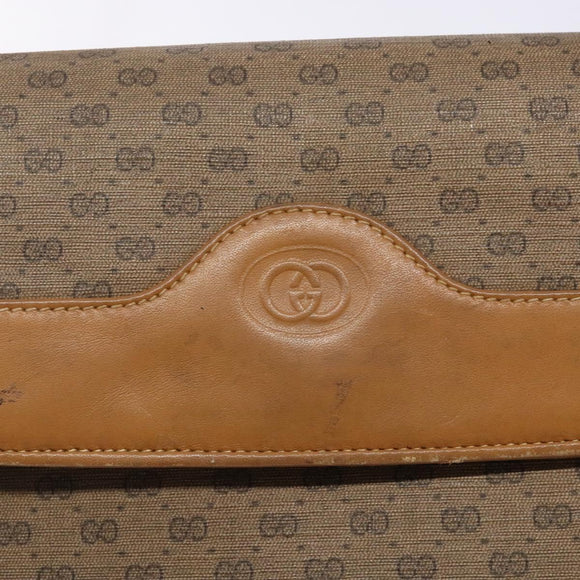 GUCCI Micro GG Supreme Shoulder Bag PVC Beige Gold 004 106 0024 Auth ep9330