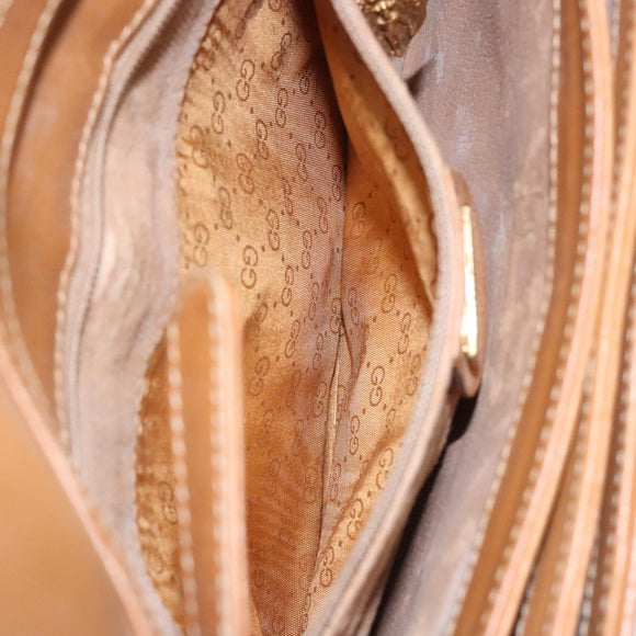 GUCCI Micro GG Supreme Shoulder Bag PVC Beige Gold 004 106 0024 Auth ep9330
