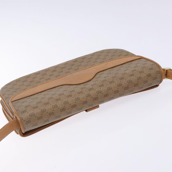 GUCCI Micro GG Supreme Shoulder Bag PVC Beige Gold 004 106 0024 Auth ep9330