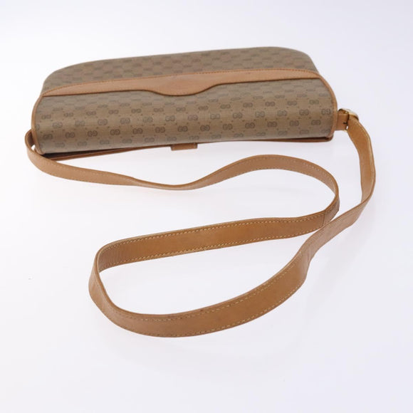 GUCCI Micro GG Supreme Shoulder Bag PVC Beige Gold 004 106 0024 Auth ep9330