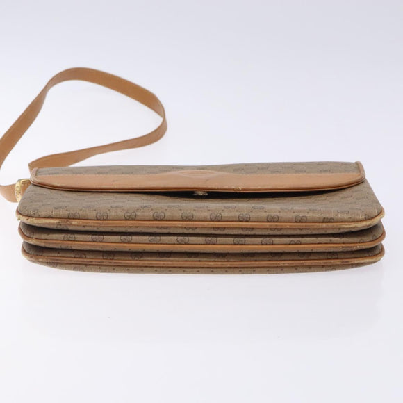 GUCCI Micro GG Supreme Shoulder Bag PVC Beige Gold 004 106 0024 Auth ep9330