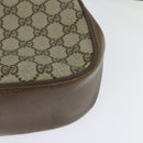 GUCCI GG Supreme Web Sherry Line Bag PVC Beige Gold 72 02 024 Auth ep9333-13