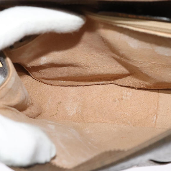 GUCCI GG Supreme Web Sherry Line Bag PVC Beige Gold 72 02 024 Auth ep9333