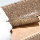 GUCCI GG Supreme Web Sherry Line Bag PVC Beige Gold 72 02 024 Auth ep9333-20