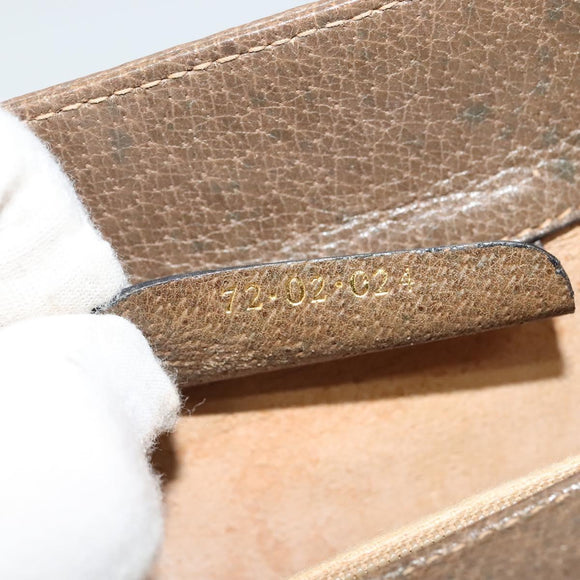 GUCCI GG Supreme Web Sherry Line Bag PVC Beige Gold 72 02 024 Auth ep9333