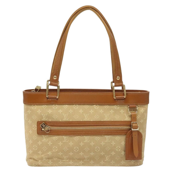 LOUIS VUITTON Monogram Mini Lucille PM Hand Bag Beige M92684 LV Auth ep9335