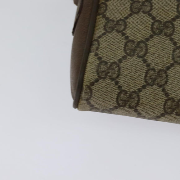 GUCCI GG Supreme Web Sherry Line Shoulder Bag PVC Beige 116 02 055 Auth ep9348