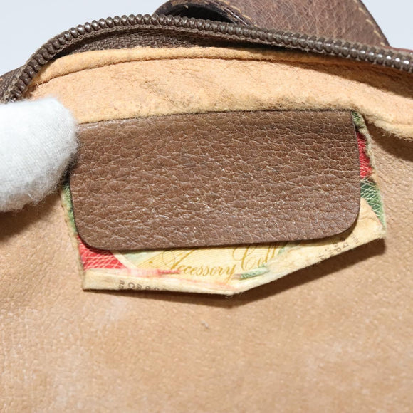 GUCCI GG Supreme Web Sherry Line Shoulder Bag PVC Beige 116 02 055 Auth ep9348