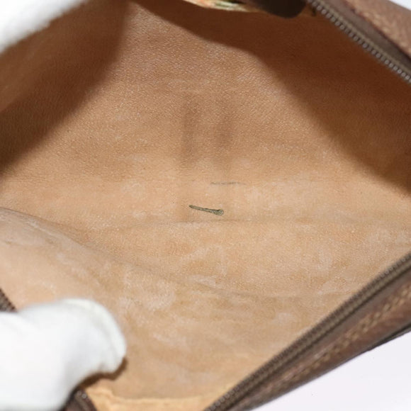 GUCCI GG Supreme Web Sherry Line Shoulder Bag PVC Beige 116 02 055 Auth ep9348