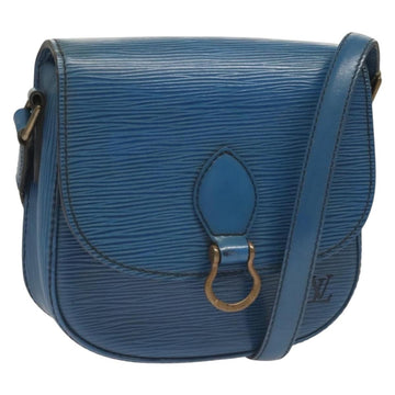 LOUIS VUITTON Epi Saint Cloud PM Shoulder Bag Blue M52195 LV Auth ep9356