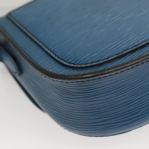 LOUIS VUITTON Epi Saint Cloud PM Shoulder Bag Blue M52195 LV Auth ep9356