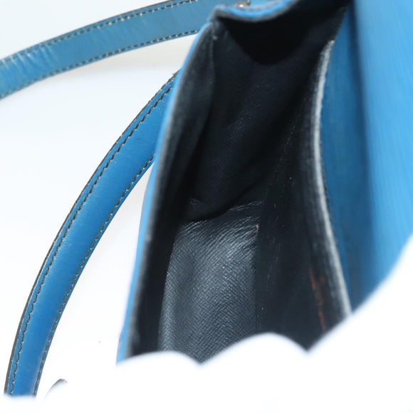 LOUIS VUITTON Epi Saint Cloud PM Shoulder Bag Blue M52195 LV Auth ep9356