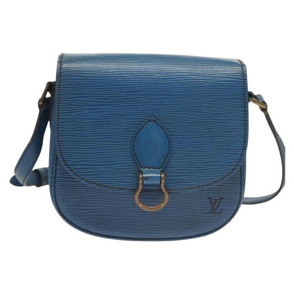 LOUIS VUITTON Epi Saint Cloud PM Shoulder Bag Blue M52195 LV Auth ep9356