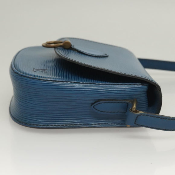 LOUIS VUITTON Epi Saint Cloud PM Shoulder Bag Blue M52195 LV Auth ep9356