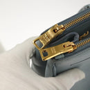 PRADA Galleria Hand Bag Safiano leather Light Blue Gold Auth ep9361-18
