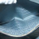 PRADA Galleria Hand Bag Safiano leather Light Blue Gold Auth ep9361-23