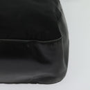 PRADA Shoulder Bag Nylon Plastic Black Silver Auth ep9367-11